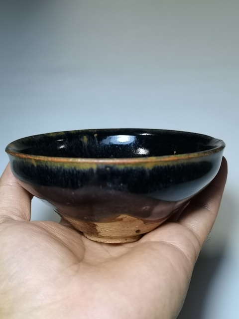 古玩陶瓷福清窯黑釉兔毫盞真品鑒賞圖