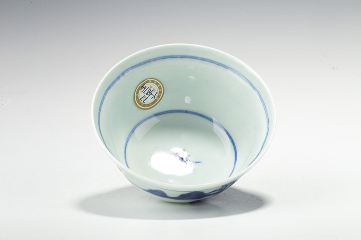 古玩陶瓷清中·青花山水人物紋蓋碗拍賣,當前價格1728元