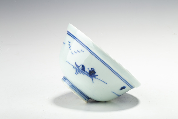 古玩陶瓷清中·青花山水人物紋蓋碗拍賣,當前價格1728元