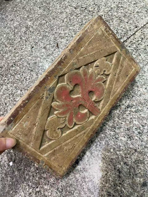 古玩陶瓷宋·彩繪磚雕真品鑒賞圖