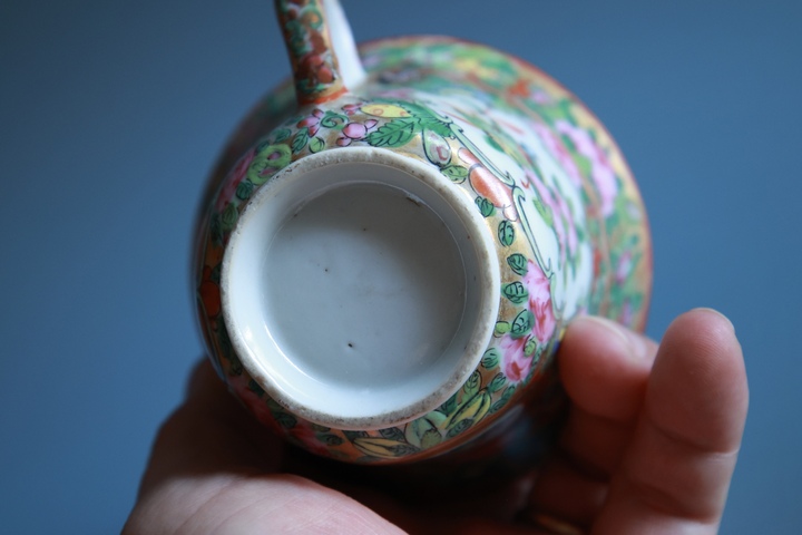 古玩陶瓷廣彩人物紋杯真品鑒賞圖