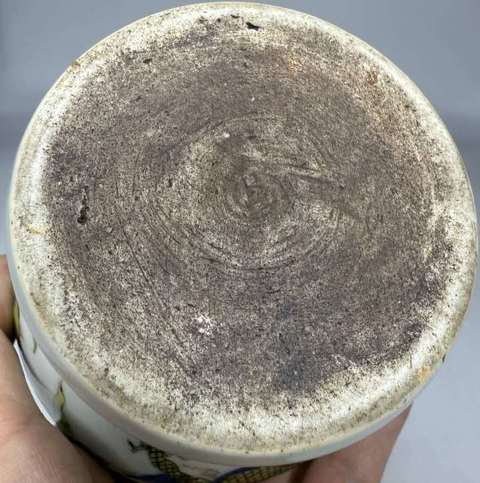 古玩陶瓷青花五彩龍紋瓶真品鑒賞圖
