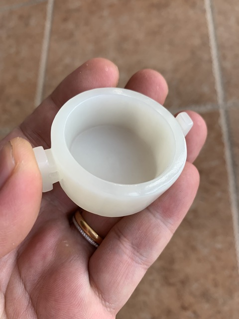 古玩玉器當代·和田玉雙戟耳爐 真品鑒賞圖