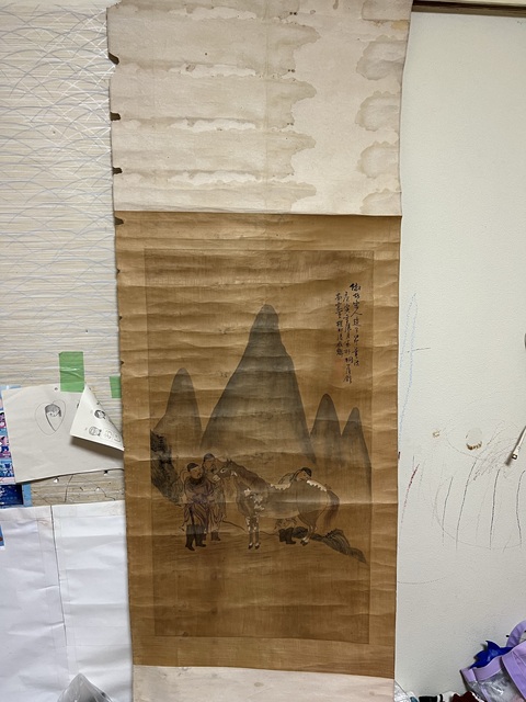 古玩字畫送別真品鑒賞圖