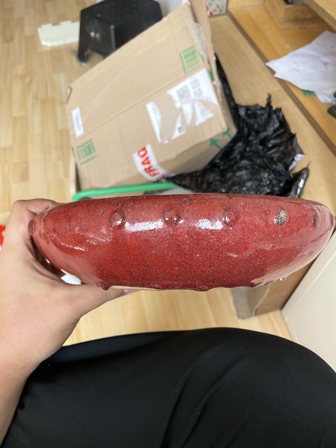 古玩陶瓷民國紅釉香爐真品鑒賞圖