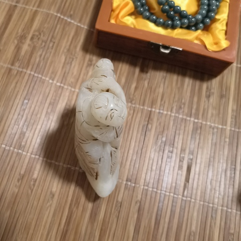 古玩玉器和田玉雕“羲之愛鵝”把件真品鑒賞圖