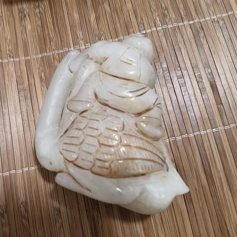 古玩玉器和田玉雕“羲之愛鵝”把件真品鑒賞圖