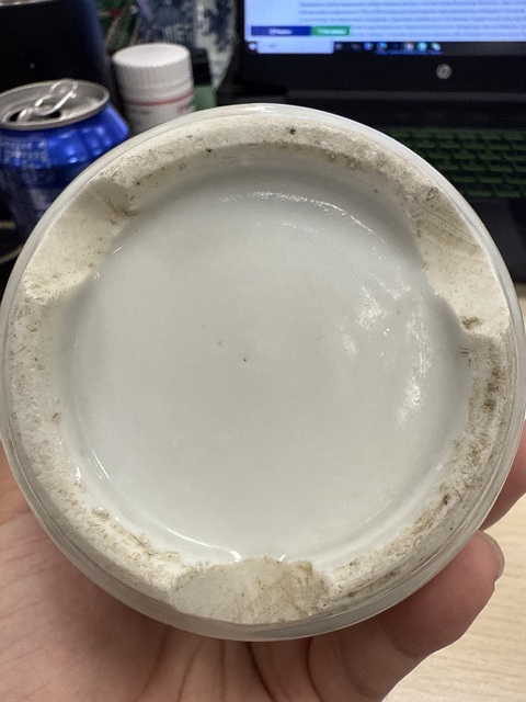 古玩陶瓷青花山水人物紋四系缸真品鑒賞圖