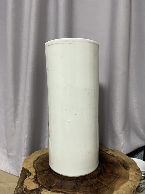 古玩陶瓷花鳥紋帽筒拍賣,當前價格488元