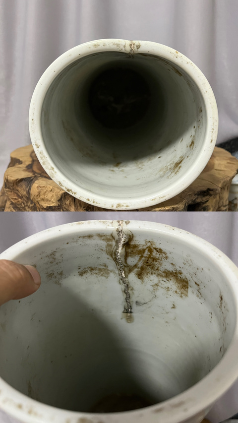古玩陶瓷花鳥紋帽筒拍賣,當前價格488元