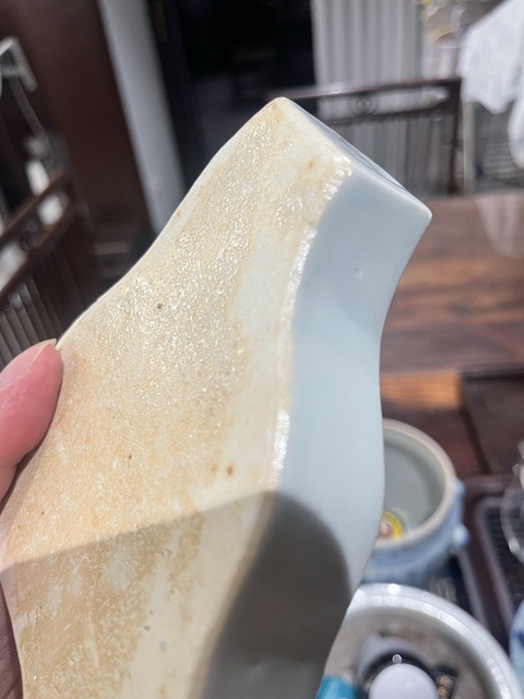 古玩陶瓷花卉紋青花九攢盤真品鑒賞圖