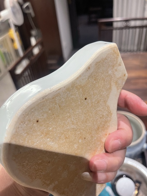 古玩陶瓷花卉紋青花九攢盤真品鑒賞圖