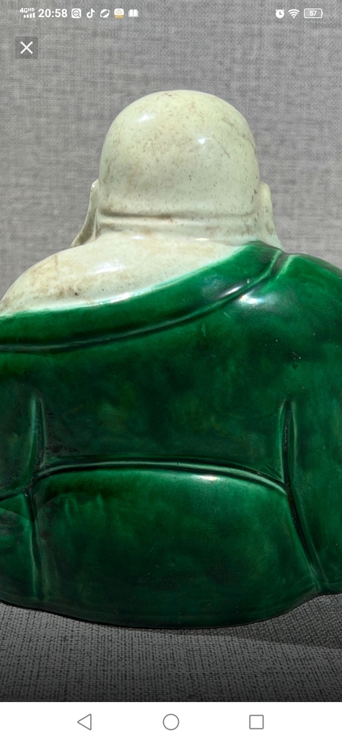 古玩陶瓷彌勒佛塑像真品鑒賞圖