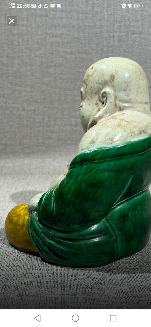 古玩陶瓷彌勒佛塑像真品鑒賞圖