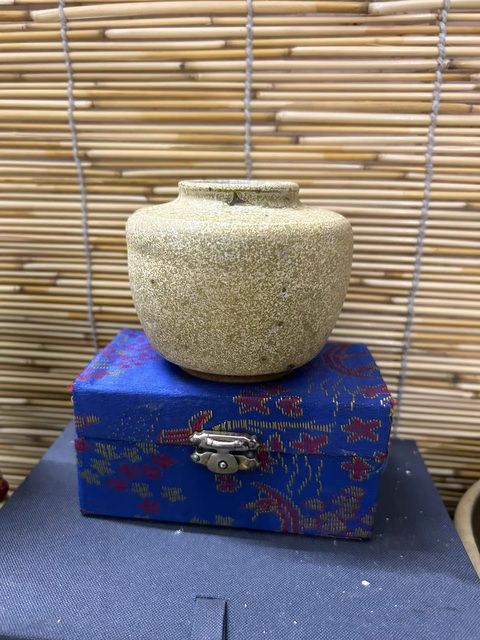 古玩陶瓷明代褐釉茶入拍賣，當前價格650元