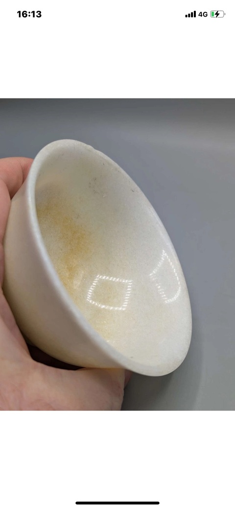 古玩玉器漢白玉碗真品鑒賞圖