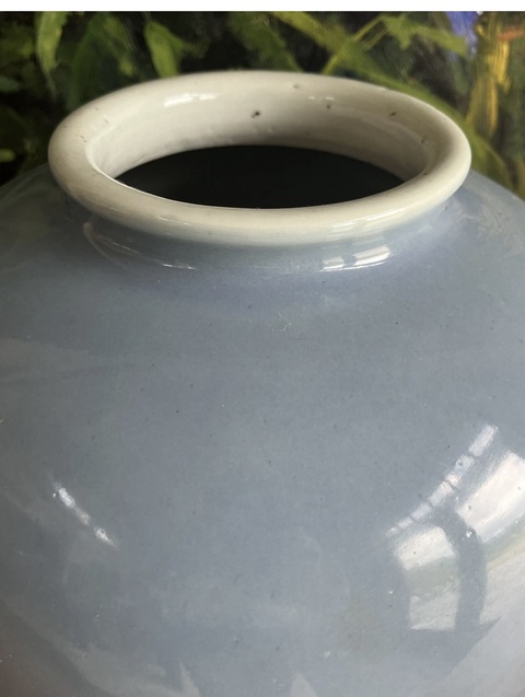 古玩陶瓷天藍(lán)釉罐真品鑒賞圖