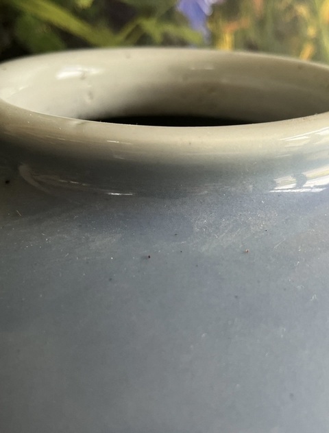 古玩陶瓷天藍(lán)釉罐真品鑒賞圖