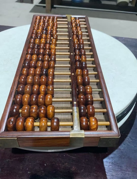 古玩雜項算盤真品鑒賞圖