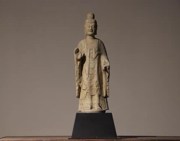 古玩雜項北魏風格佛像真品鑒賞圖