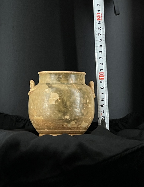 古玩陶瓷宋代青釉罐真品鑒賞圖
