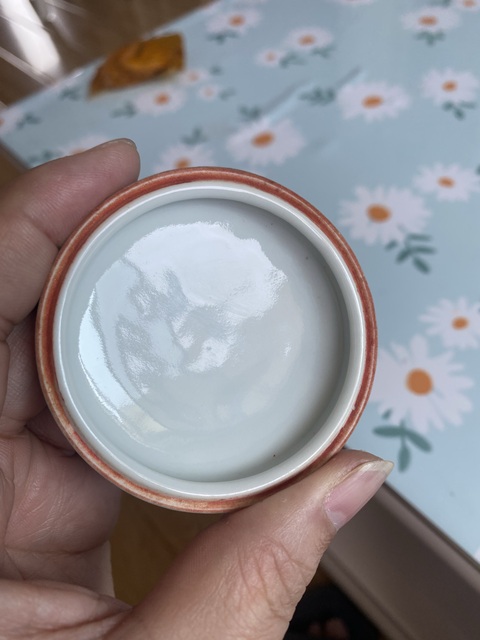 古玩陶瓷晚清青花印泥盒真品鑒賞圖