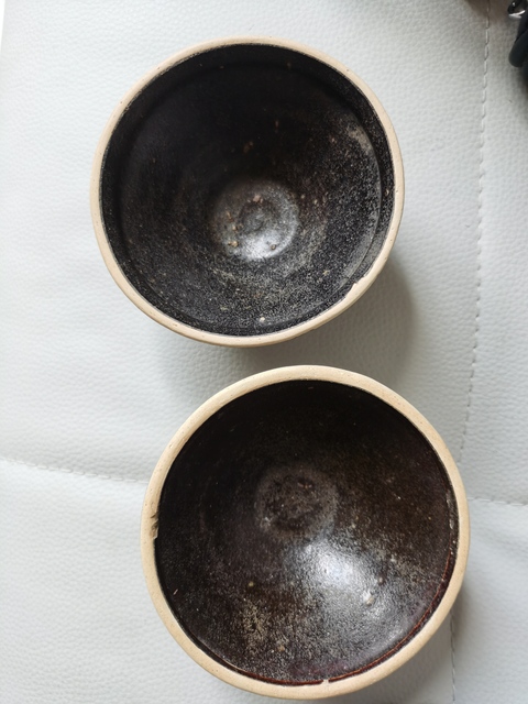 古玩陶瓷贛州窯褐釉茶盞真品鑒賞圖