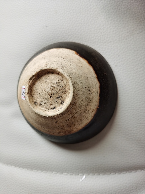 古玩陶瓷贛州窯褐釉茶盞真品鑒賞圖