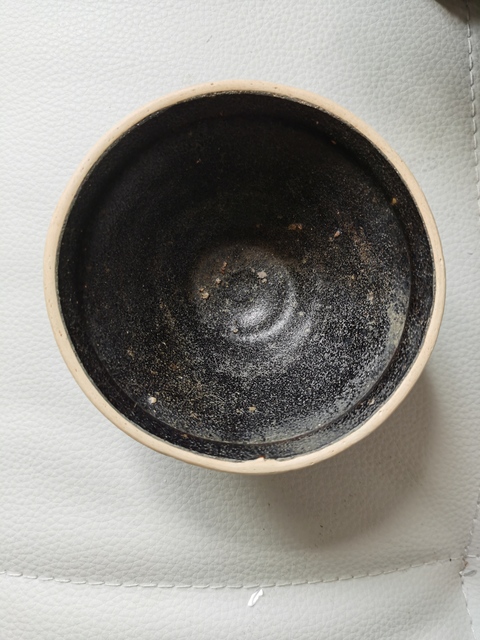 古玩陶瓷贛州窯褐釉茶盞真品鑒賞圖