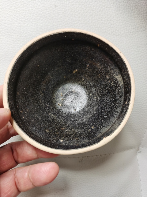 古玩陶瓷贛州窯褐釉茶盞真品鑒賞圖