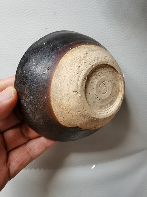 古玩陶瓷贛州窯褐釉茶盞真品鑒賞圖