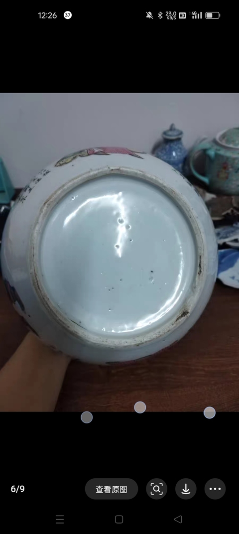 古玩陶瓷無雙譜粉彩西瓜罐真品鑒賞圖
