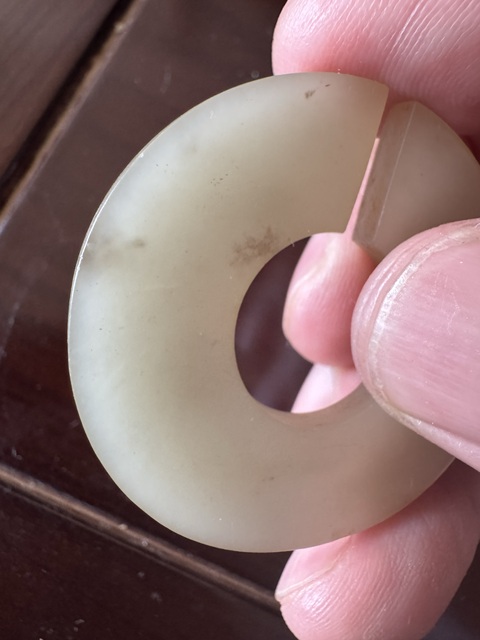 古玩玉器地方玉雕“素紋玦”真品鑒賞圖