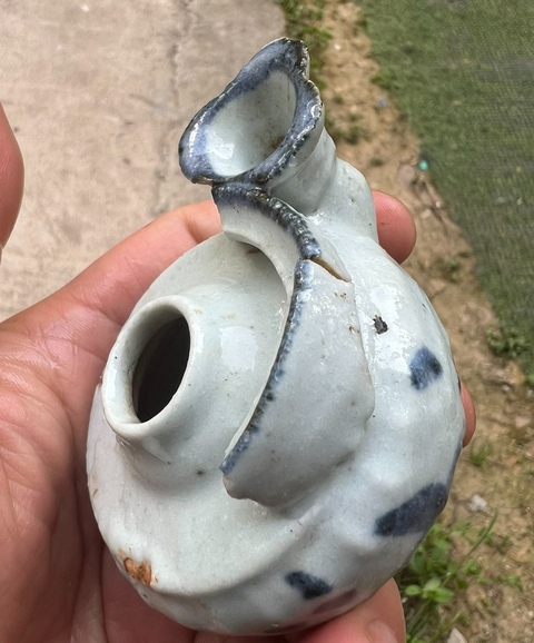 古玩陶瓷青花水滴真品鑒賞圖
