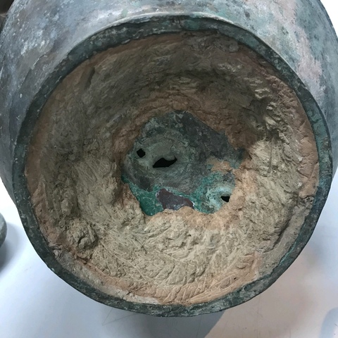 古玩銅器 春秋滿工圓壺真品鑒賞圖