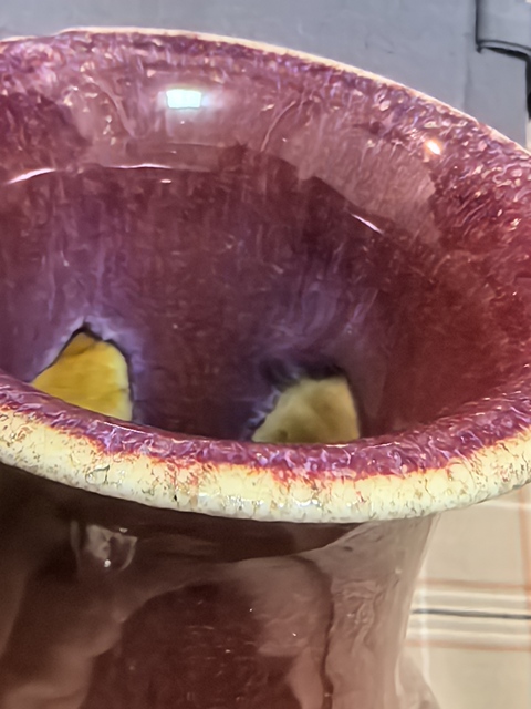 古玩陶瓷窯變紅釉瓶真品鑒賞圖