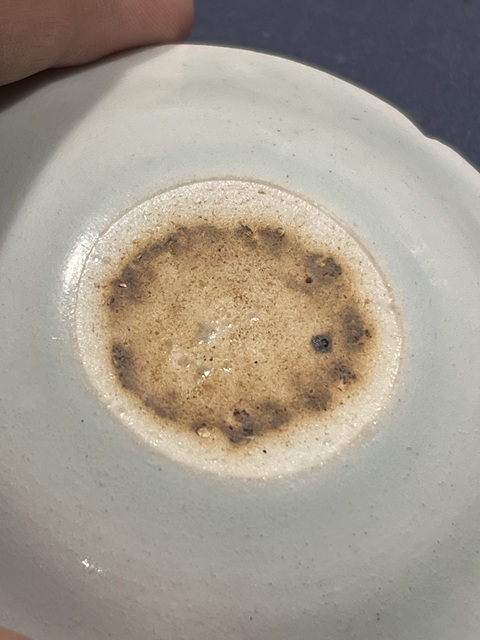 古玩陶瓷青白瓷葵口小盤真品鑒賞圖