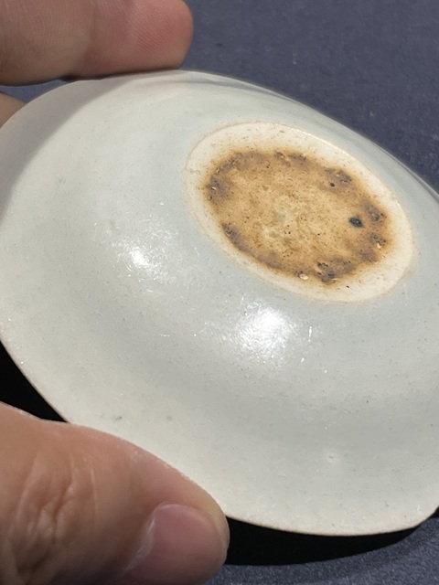 古玩陶瓷青白瓷葵口小盤真品鑒賞圖