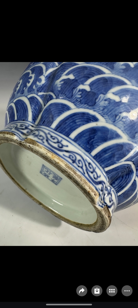 古玩陶瓷青花尊真品鑒賞圖
