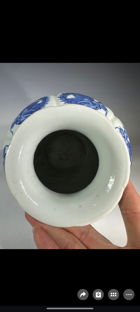 古玩陶瓷青花尊真品鑒賞圖