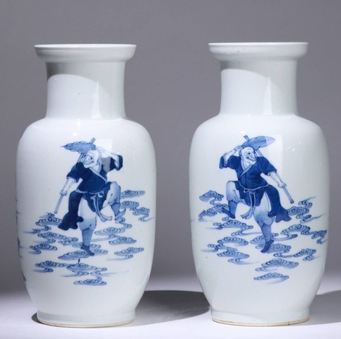 古玩陶瓷青花瓶真品鑒賞圖