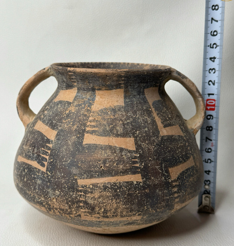古玩陶瓷馬家窯文化馬廠類型彩陶罐真品鑒賞圖