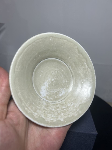 古玩陶瓷青白釉折沿洗真品鑒賞圖