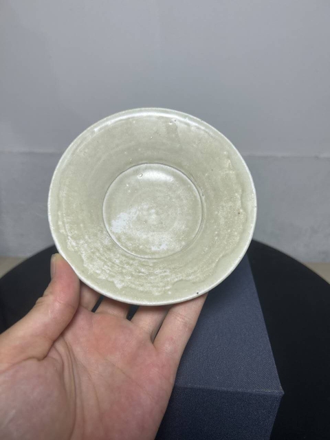 古玩陶瓷青白釉折沿洗真品鑒賞圖