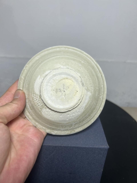 古玩陶瓷青白釉折沿洗真品鑒賞圖