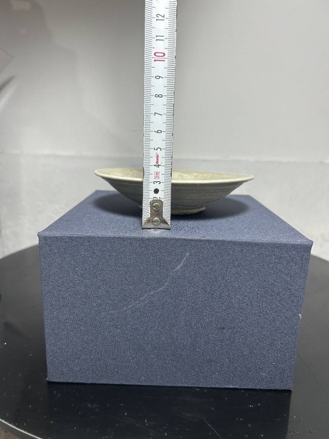 古玩陶瓷青白釉折沿洗真品鑒賞圖
