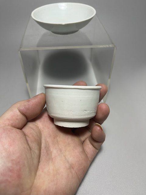古玩陶瓷明代青白釉杯碟拍賣，當前價格0元