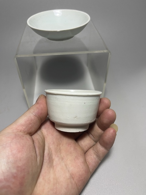 古玩陶瓷明代青白釉杯碟拍賣，當前價格0元