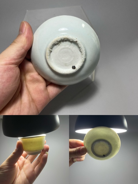 古玩陶瓷明代青白釉杯碟拍賣，當前價格0元