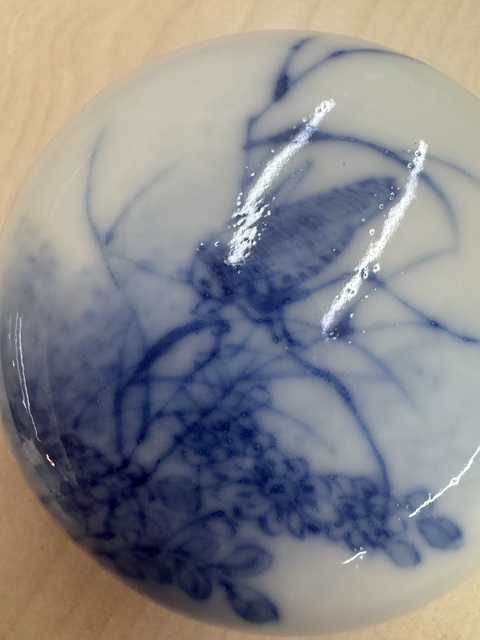 古玩陶瓷青花蟈蟈印尼盒拍賣,當前價格8500元